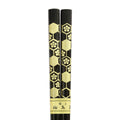 Wajima chopsticks with a Japanese pattern, plum blossom and tortoise shell design 