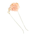 Frost Rose Two-pronged Hairpin