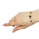 Chain Bracelet - Black Agate 
