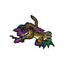 和柄刺繍ワッペン‐虎に竹