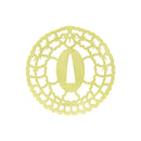 Tsuba obi clasp - Hanging wisteria 