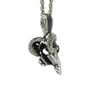 Flower skeleton netsuke - sheep 