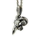 Flower skeleton netsuke - sheep 