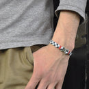 Iga Braided Houndstooth Bracelet/Men's 