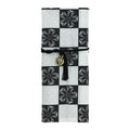 Hairpin bag - cherry blossom checkered pattern