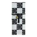 Hairpin bag - cherry blossom checkered pattern