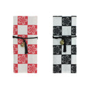 Hairpin bag - cherry blossom checkered pattern