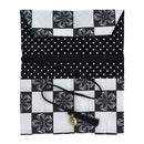 Hairpin bag - cherry blossom checkered pattern