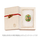 Glass bead obidome - cherry blossom branch 