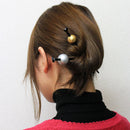 Colorful and glossy jeweled hairpin - Odama