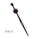 Colorful and glossy jeweled hairpin - Odama