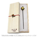 Wajima lacquered single hairpin - Moon