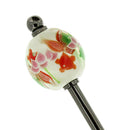 Lotus and Goldfish Glassfly Bead Hairpin