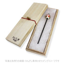 Lotus and Goldfish Glassfly Bead Hairpin