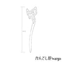 一本彫写絵一本簪‐舞蝶々