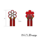＜伝統つまみ簪＞重梅花簪