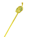 Kutani ware single hairpin – chrysanthemum