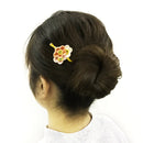 Kutani ware single hairpin – plum blossom