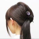 Dandelion fluff glass bead hairpin