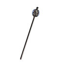 Summer large triangular glass bead hairpin