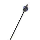 Summer large triangular glass bead hairpin