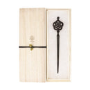 One-piece carved picture hairpin – plum blossom