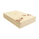 Paulownia wood box for hair ornaments - gift (kanzashi gift box - gift)