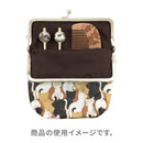 がま口化粧袋‐三毛猫