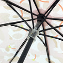 Japanese Textile Three-Folding Umbrella - White and Brown Cat 