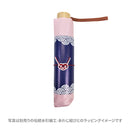 Japanese Textile Three-Folding Umbrella - White and Brown Cat 