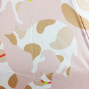 Japanese Textile Three-Folding Umbrella - White and Brown Cat 