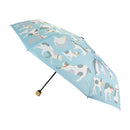 Japanese Pattern Textile Three-Folding Umbrella - Mackerel and Tabby Cat 