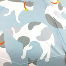 Japanese Pattern Textile Three-Folding Umbrella - Mackerel and Tabby Cat 