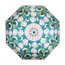 Japanese Pattern Textile Three-Folding Umbrella - Four-Color Daifuku (Japanese Pattern Textile Three-Folding Umbrella - Four-Color Daifuku) 