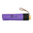 Japanese-style textile tri-fold umbrella - colored glass/hydrangea 