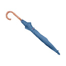 Natural Bamboo Long Parasol - Daffodil/Blue 