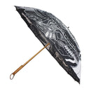 Japanese Pattern Textile 16-Rib Long Umbrella - Dragon and White Clouds 