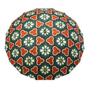 Japanese Pattern Textile: Natural Bamboo 16-Rib Long Umbrella - Kikubishi/Roman 