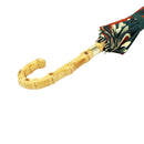 Japanese Pattern Textile: Natural Bamboo 16-Rib Long Umbrella - Kikubishi/Roman 