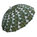Japanese Pattern Textile: Natural Bamboo 16-Rib Long Umbrella - Scale Pattern / Susuyanagi (Japanese Textile Style: Natural Bamboo 16-Rib Long Umbrella - Scale Pattern / Susuyanagi) 
