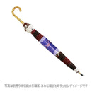 和柄テキスタイル 天然竹16本骨長傘‐鱗紋／臙脂