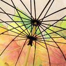 Japanese Pattern Textile 16-rib Long Umbrella - Colorful Tropical Plants - Buddha Mulberry 