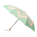 和柄テキスタイル 三つ折り畳み傘‐組合角に桔梗／薄水色