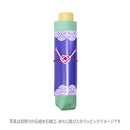 和柄テキスタイル 三つ折り畳み傘‐組合角に桔梗／薄水色