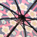 Japanese Pattern Textile Three-Folding Umbrella - Yoi Sakura (Evening Cherry Blossoms) 