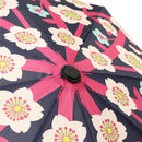Japanese Pattern Textile Three-Folding Umbrella - Yoi Sakura (Evening Cherry Blossoms) 