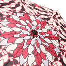 Japanese Pattern Textile Three-Folding Umbrella - Glass Chrysanthemum/Karakurenai 