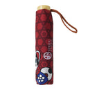 Japanese Pattern Textile Three-Folding Umbrella - Inuhariko 