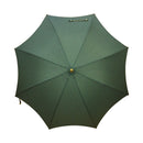 Japanese Pattern Textile Natural Bamboo Bat Umbrella/Deep Green 