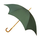 Japanese Pattern Textile Natural Bamboo Bat Umbrella/Deep Green 
